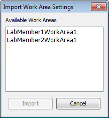 Image Studio Import Work Area Settings Dialog