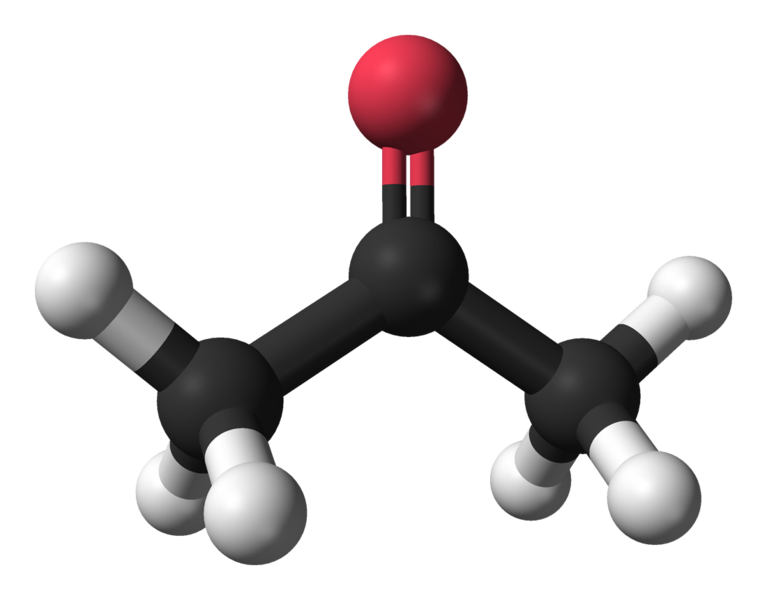 Acetone molecular structure