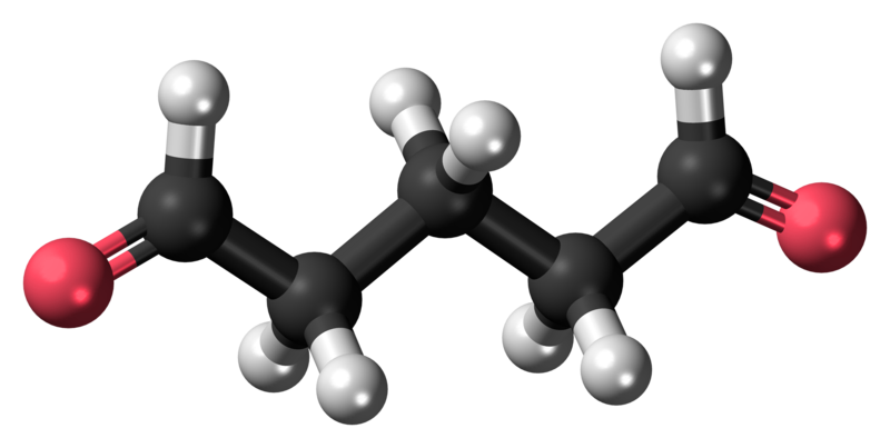 Glutaraldehyde molecular structure