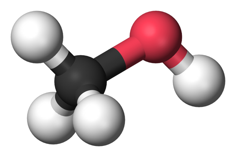 Methanol molecular structure