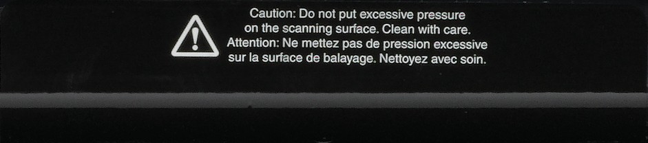 C-DiGit scan surface caution label