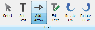 Image Studio annotate add arrow button