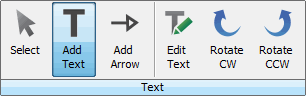 Image Studio annotation add text button