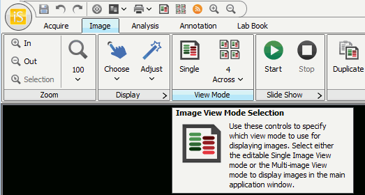 Image Studio view mode tooltip