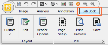 Lab Book tab highlighted