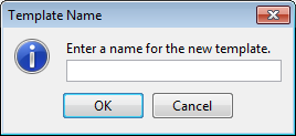 Image Studio 5.0 Template Name dialog