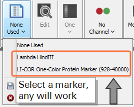 Image Studio 4.0 Choose a Marker, any will work