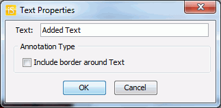 Image Studio text properties dialog