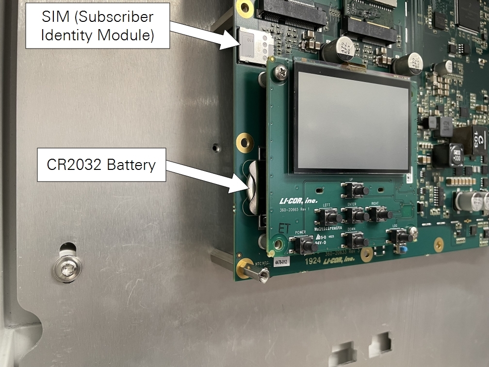 The CR2032 battery is intalled on the main circuit board.