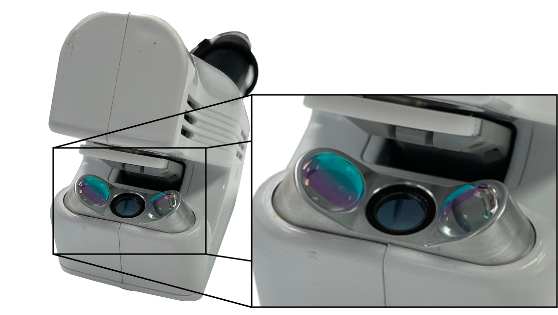 The LI-600 and LI-600N fluorometer LEDs and fluorescence detector.